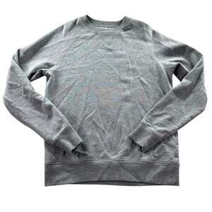 Arket Grey Cotton Crewneck Sweatshirt Womens XS Minimalist Essentials Pullover